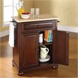 Crosley Furniture Alexandria Wood ToPortable Kitchen Island in Mahogany