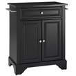 Crosley Furniture LaFayette Solid Wood Portable Kitchen Island in Black