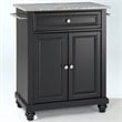 Crosley Furniture Cambridge Wood Portable Kitchen Island in Black/Gray