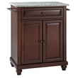 Crosley Furniture Cambridge Wood Portable Kitchen Island in Mahogany/Black