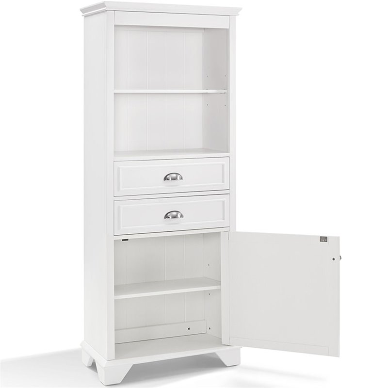 Crosley Lydia Contemporary Linen Cabinet in White