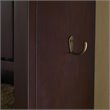 Crosley Furniture Lydia Wood Contemporary Spacesaver in Espresso