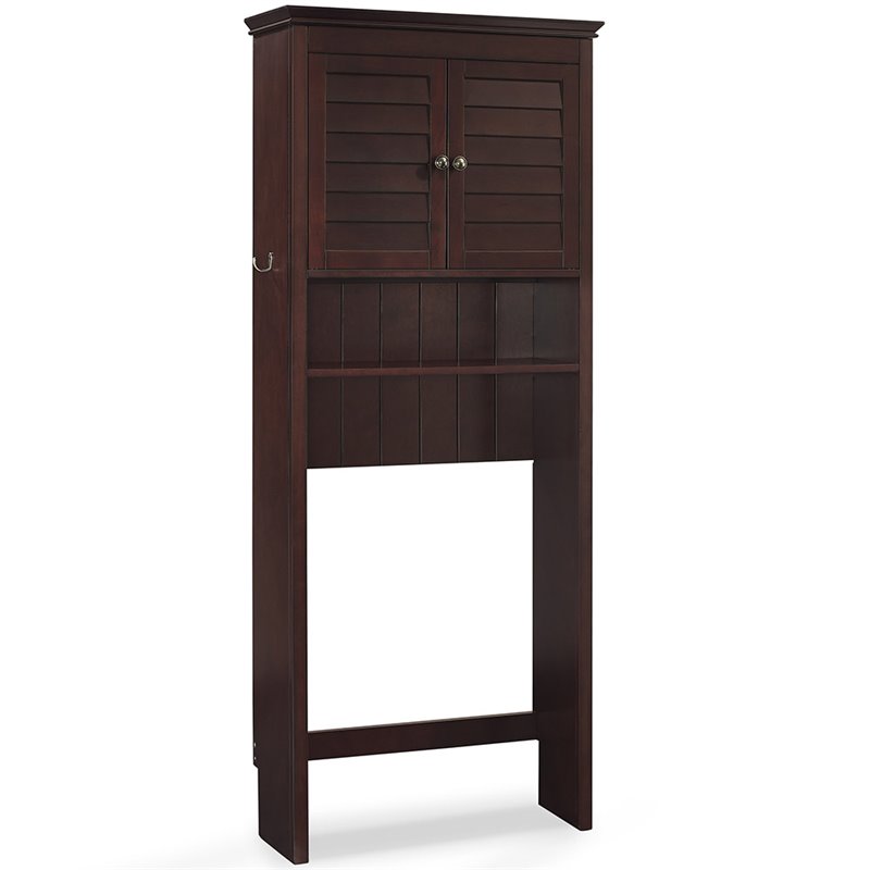 Crosley Furniture Lydia Wood Contemporary Spacesaver in Espresso