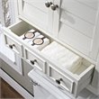 Crosley Furniture Lydia Wood Medicine Cabinet in White/Chrome