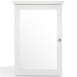 Crosley Furniture Lydia Wood Mirror Medicine Cabinet in White/Clear