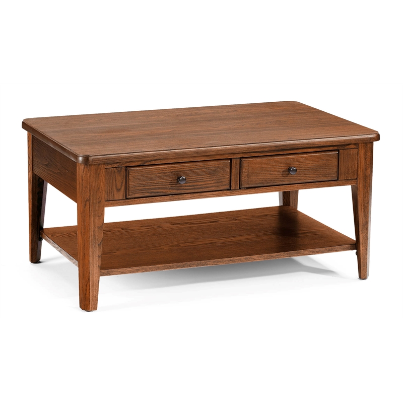 Casual Choice Solid Wood Condo Cocktail Table in Walnut Finish