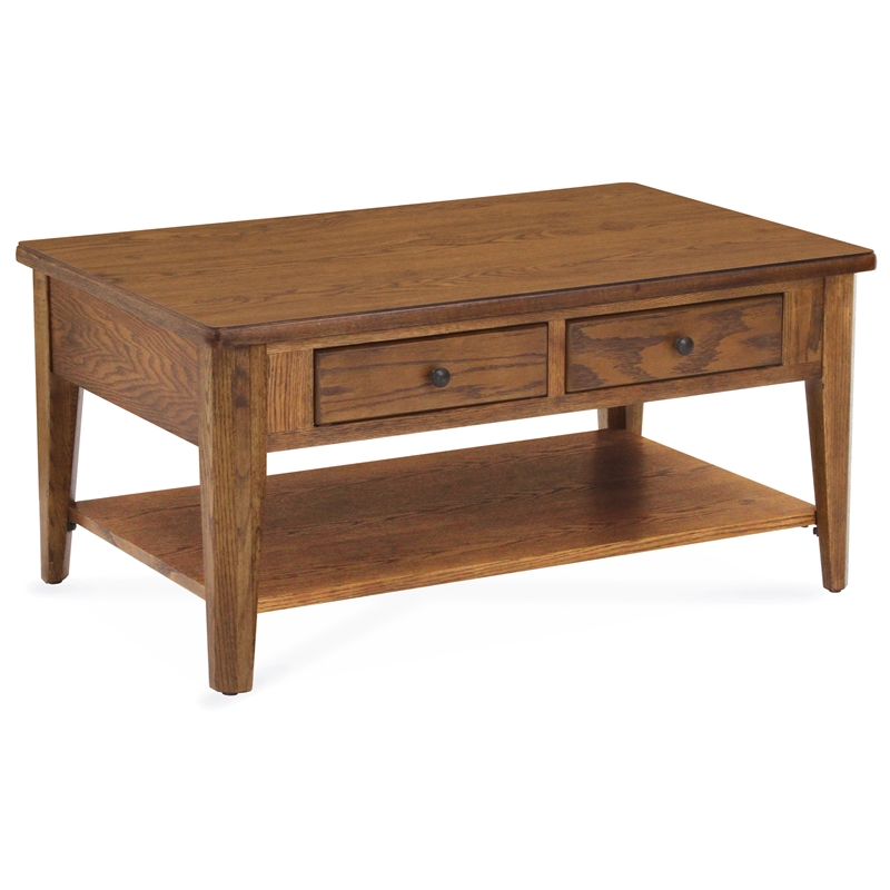 Casual Choice Solid Wood Condo Cocktail Table in Chestnut Finish
