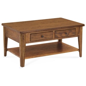 Casual Choice Solid Wood Condo Cocktail Table in Chestnut Finish
