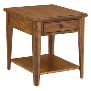 Casual Choice Solid Wood End Table in Chestnut Finish