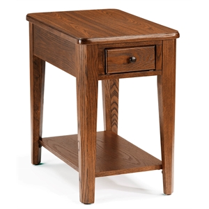 Casual Choice Solid Wood Chair Side Table in Walnut Finish