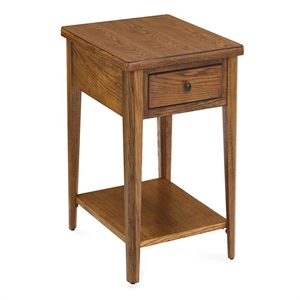 Casual Choice Solid Wood Chair Side Table in Chestnut Finish