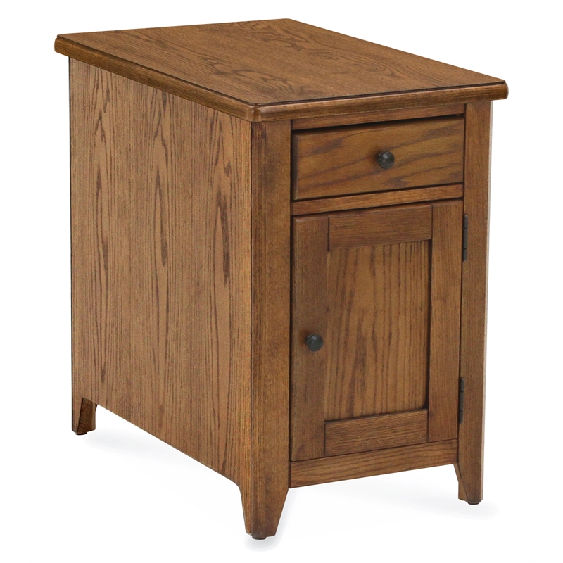 Casual Choice Solid Wood Chair Side Cabinet in Chestnut Finish