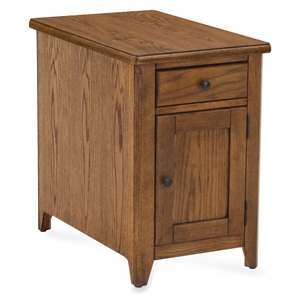 Casual Choice Solid Wood Chair Side Cabinet in Chestnut Finish