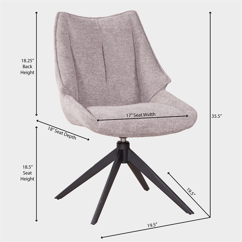 Taurus Upholstered Casual Dining Side Chair (Set of 2)