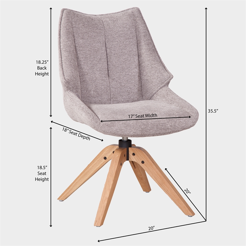 Taurus Upholstered Casual Dining Side Chair (Set of 2)