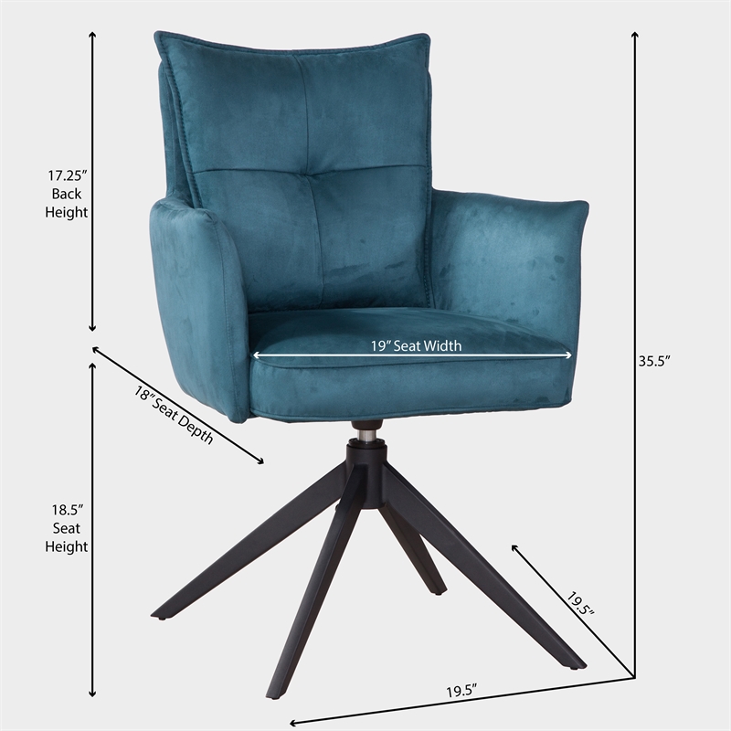 Gemini Upholstered Casual Dining Arm Chair (Set of 2)