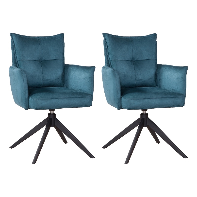 Gemini Upholstered Casual Dining Arm Chair (Set of 2)