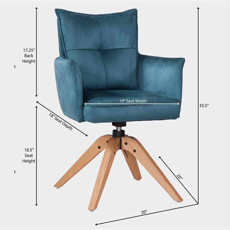 Gemini Upholstered Casual Dining Arm Chair (Set of 2)