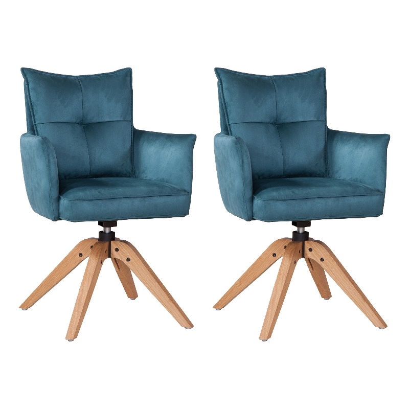 Gemini Upholstered Casual Dining Arm Chair (Set of 2)