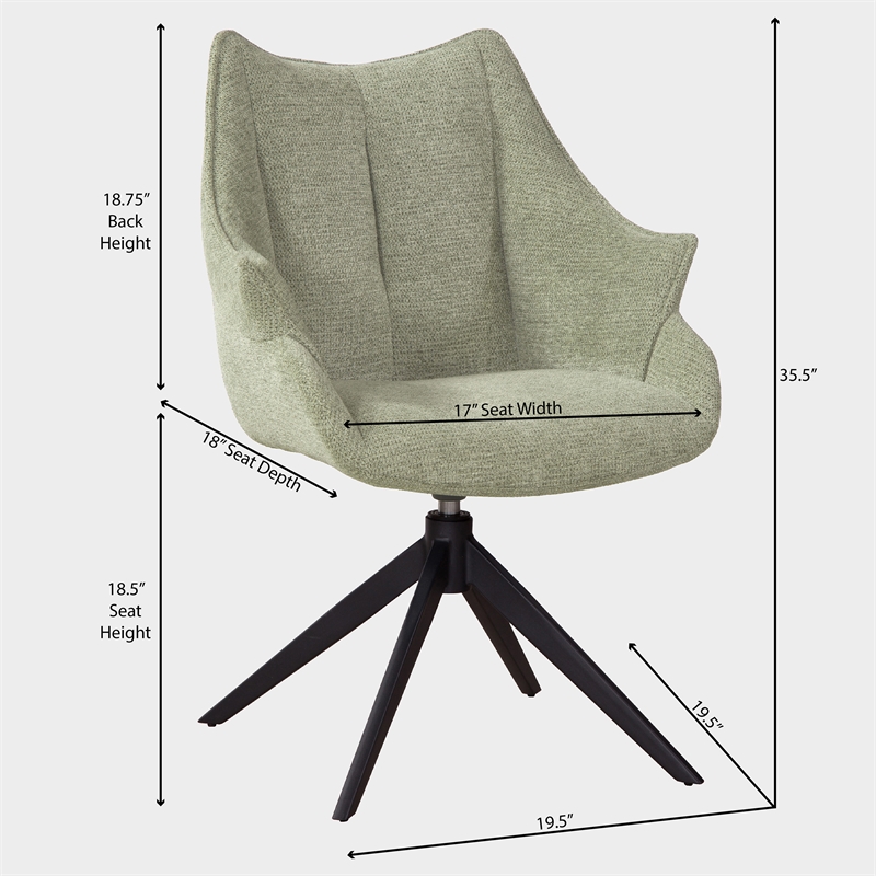 Taurus Upholstered Casual Dining Arm Chair(Set of 2)