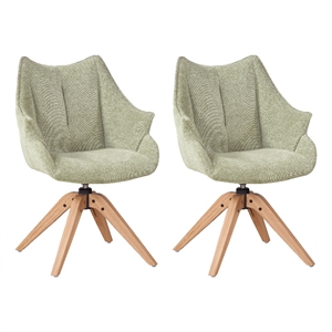 Taurus Upholstered Casual Dining Arm Chair(Set of 2)