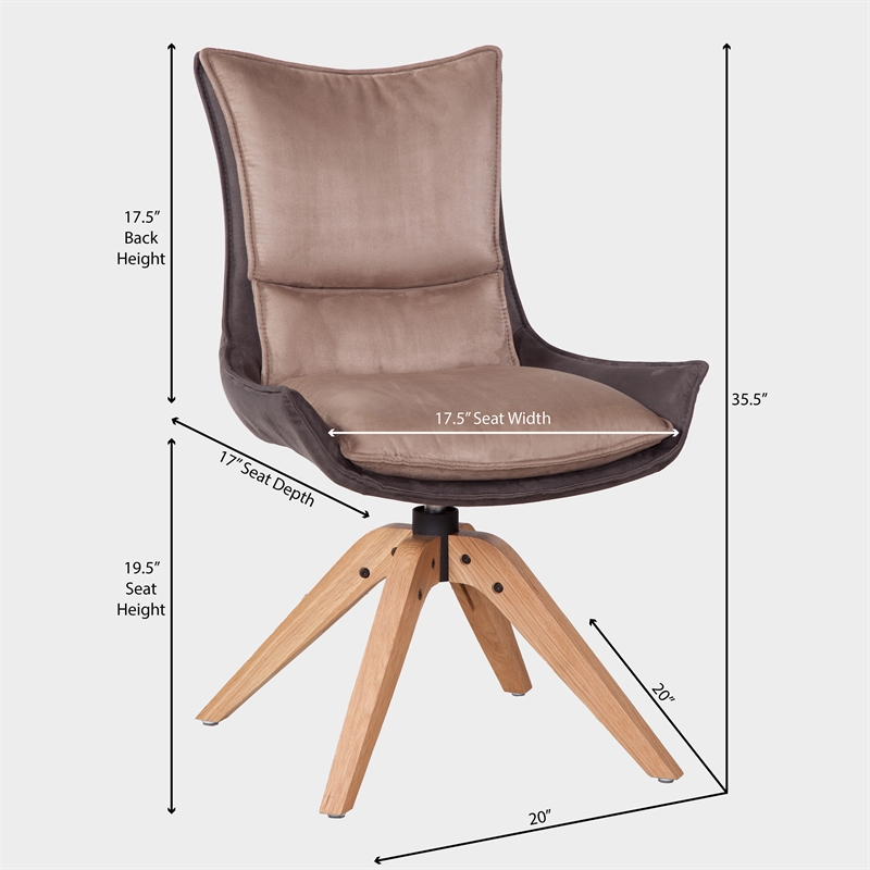 Orion Upholstered Casual Dining Side Chair(Set of 2)