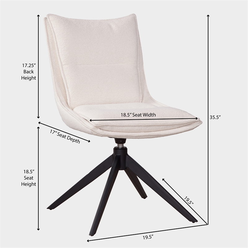Cassiopeia Upholstered Casual Dining Side Chair(Set of 2)