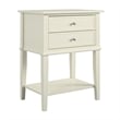 Ameriwood Home Franklin 2 Drawer Accent Table in White