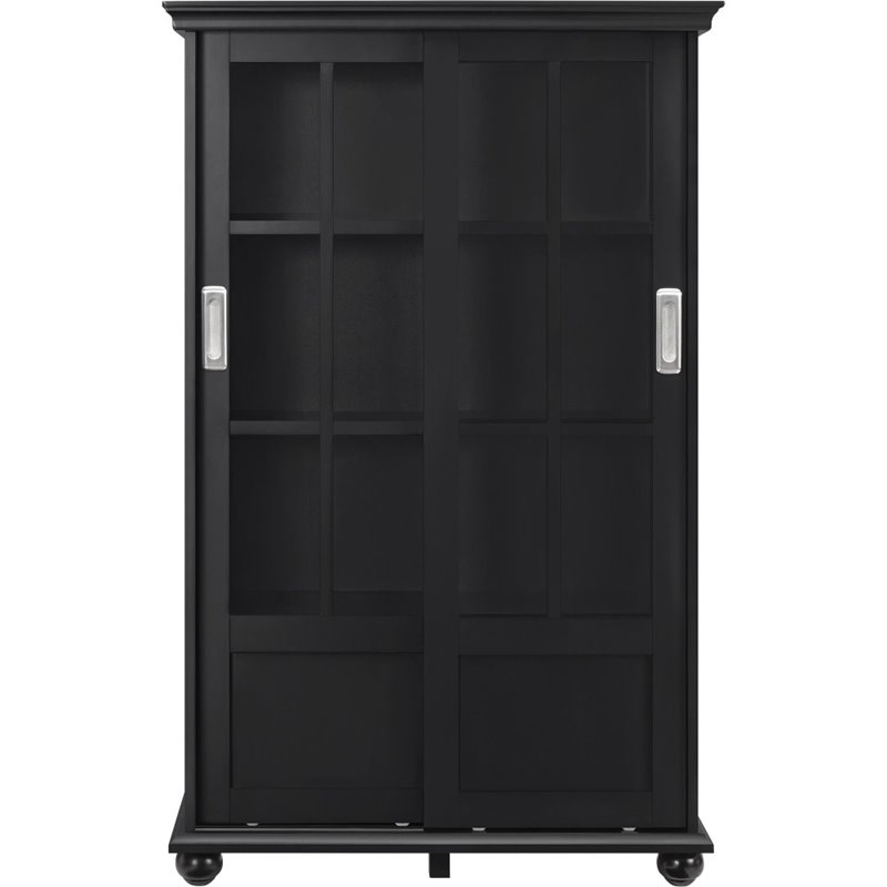 Altra Furniture Aaron Lane 4 Shelf Bookcase in Black