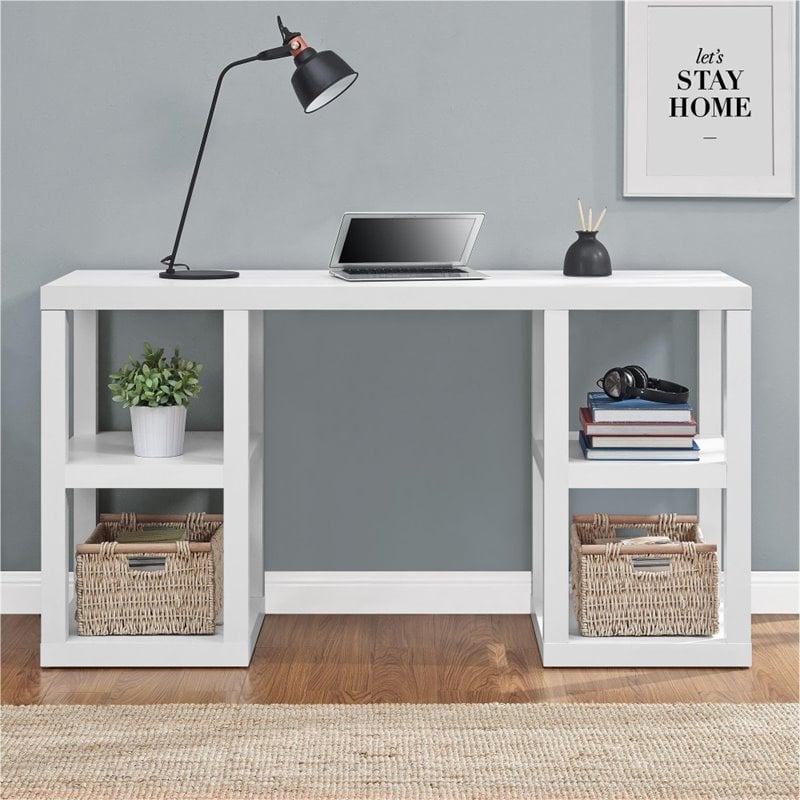 Altra Furniture Parsons Deluxe Writing Desk in White
