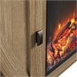 Ameriwood Home Farmington 60'' Fireplace TV Stand in Light Pine