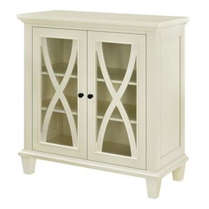 Ameriwood Home Ellington Double Door Accent Cabinet in Ivory