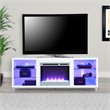 Ameriwood Home Lumina Fireplace TV Stand for TVs up to 70'' Wide in White