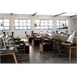 Ameriwood AX1 Commercial-Grade Square Meeting Table in Walnut