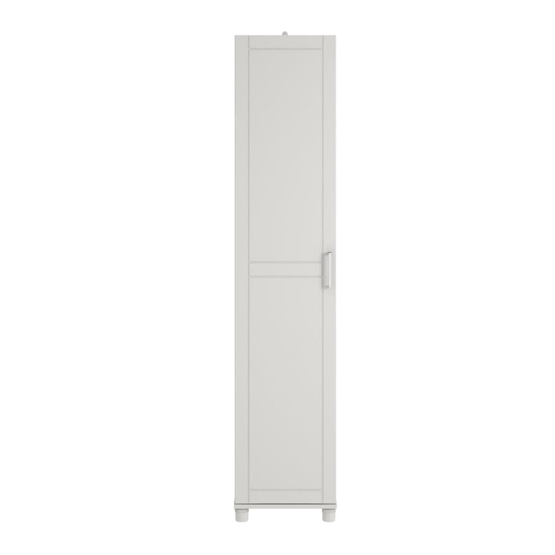 SystemBuild Callahan 16 Inch Utility Storage Cabinet in White