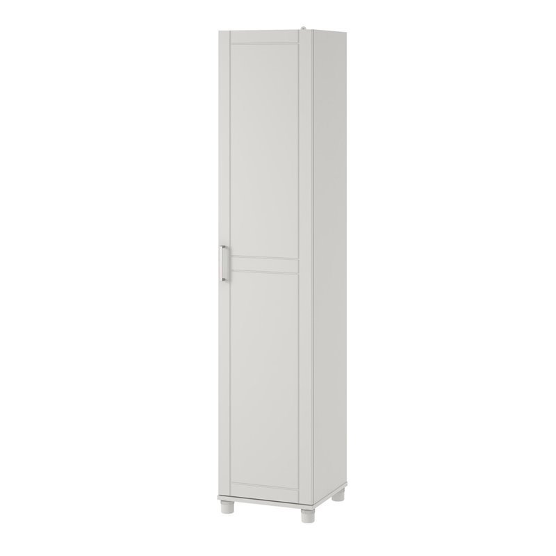 SystemBuild Callahan 16 Inch Utility Storage Cabinet in White