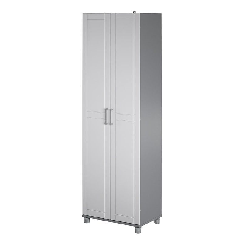 SystemBuild Callahan 24 Inch Utility Storage Cabinet in White