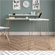 Ameriwood Home Haven L Desk with Riser in White