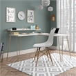 Ameriwood Home Haven L Desk with Riser in White
