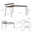 Ameriwood Home Haven L Desk with Riser in White