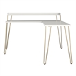Ameriwood Home Haven L Desk with Riser in White