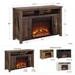 Ameriwood Home Farmington Electric Fireplace TV Console up to 50