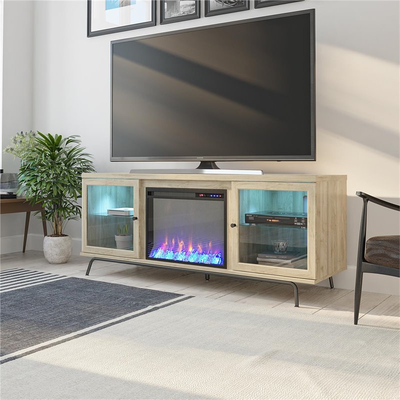 Ameriwood Home 6873847COM Sydney View Fireplace 70