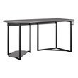NTense Quest Gaming Desk with CPU Stand in Gray