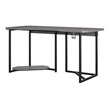 NTense Quest Gaming Desk with CPU Stand in Gray