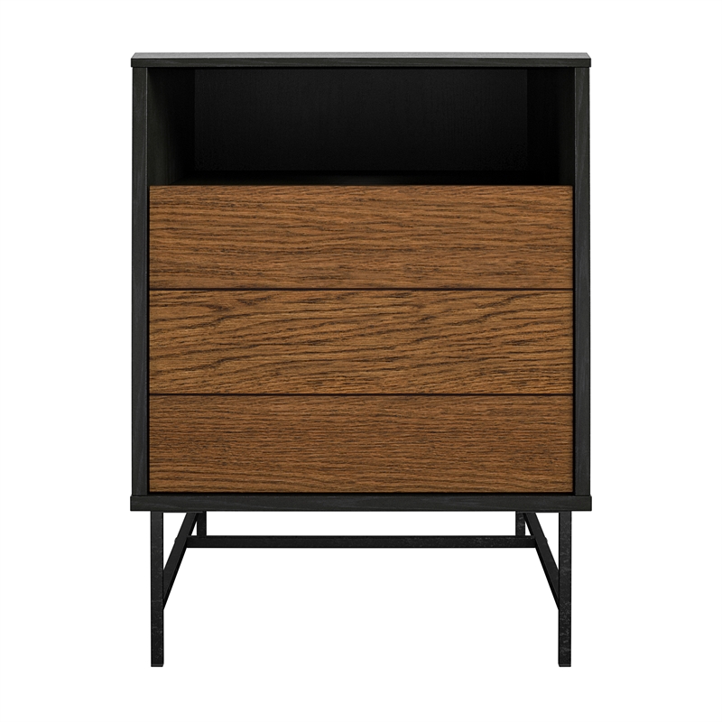 Ameriwood Home Reznor End Table in Black Oak