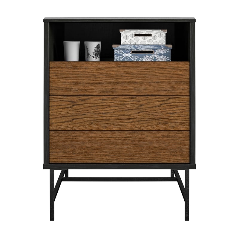 Ameriwood Home Reznor End Table in Black Oak