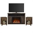Ameriwood Farmington 3-Piece Fireplace TV Stand and Matching Nightstand Set