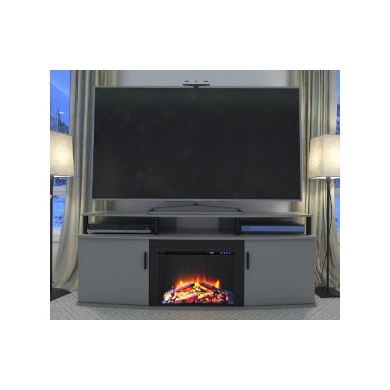 Ameriwood Home Carson Electric Fireplace TV Console for TVs up to 70