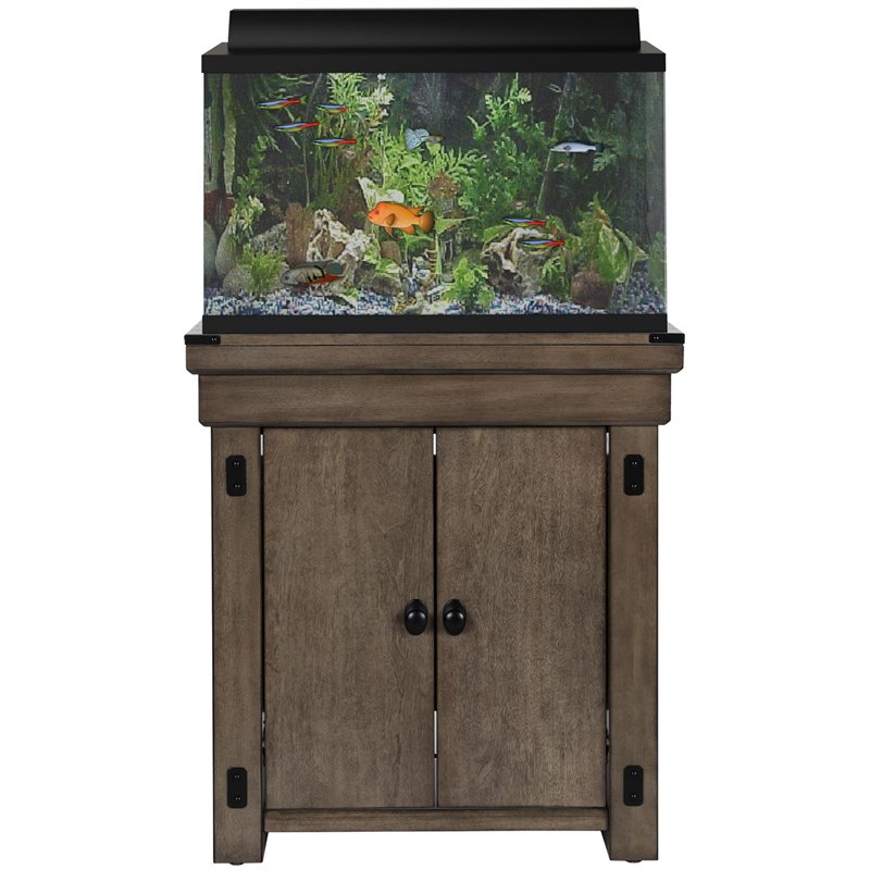 Flipper Wildwood 20 Gallon Aquarium Stand in Rustic Gray